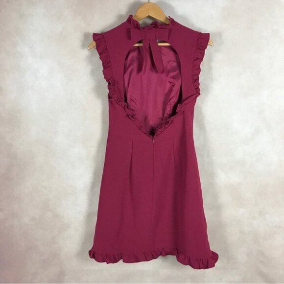 JILL STUART Open Back Ruffled Mini Dress NWT 2 - Picture 8 of 16